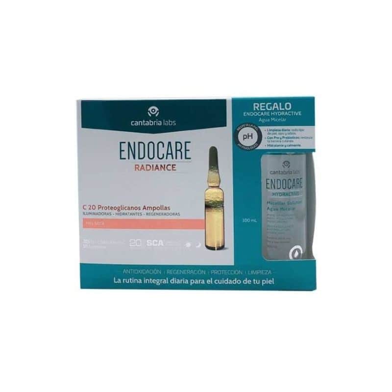 Endocare Pack Radiance C20 Piel Seca 30 ampollas