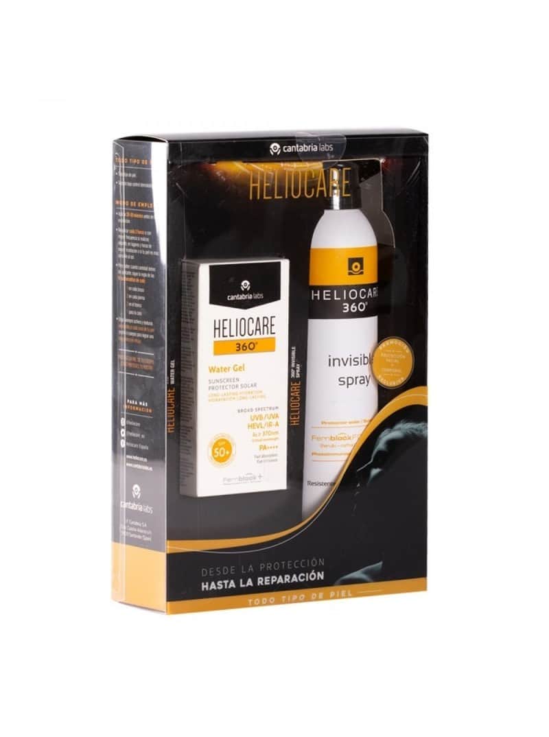 Heliocare 360º Pack Water Gel SPF-50+ 50ml + Invisible Spray 200ml