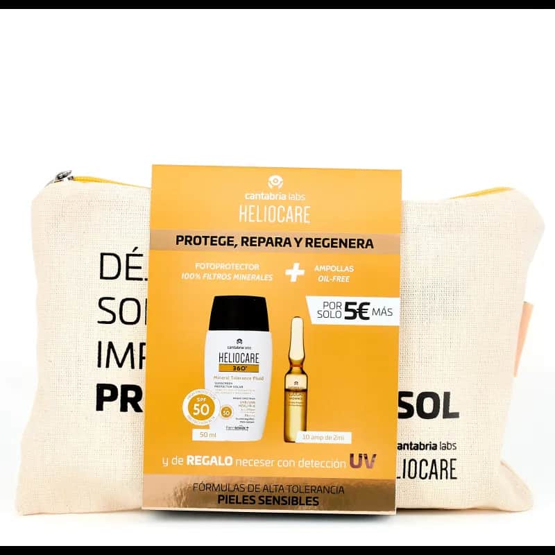 Heliocare 360 Water Gel SPF-50 + Endocare Radiance C Oil Free 10 Ampollas