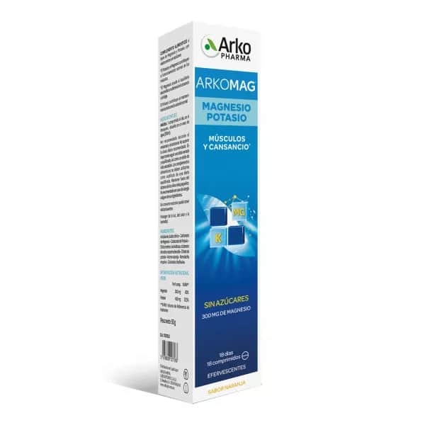 Arkopharma Arkomag Magnesio + Potasio 18 comprimidos efervescentes